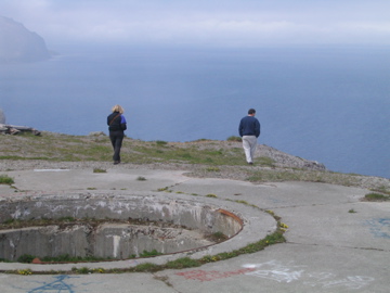 This is the remains of one of the gun mounts at Ft. Schwatka overlooking Dutch Harbor
